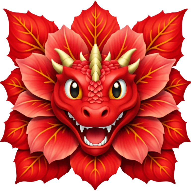 dragon mouth flower emoji