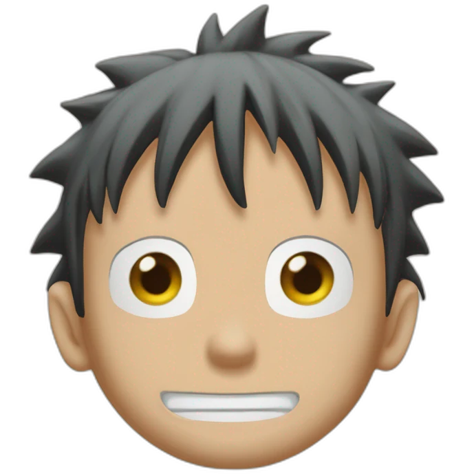 Luffy regarde la télé  emoji