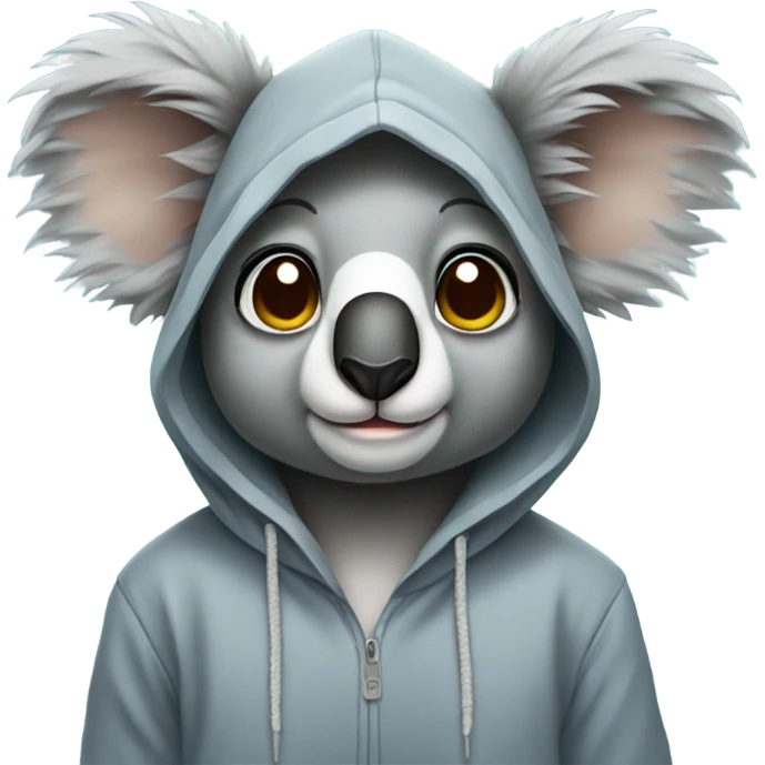 koala wearing a hoodie emoji