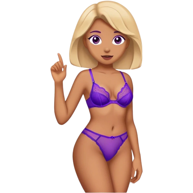 Purple lingerie emoji