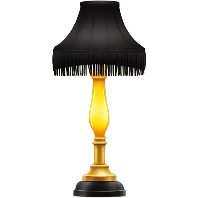 Leg lamp from the movie emoji
