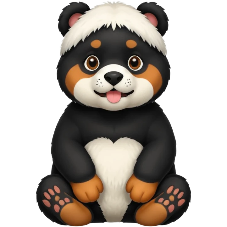 Rottweiler panda emoji