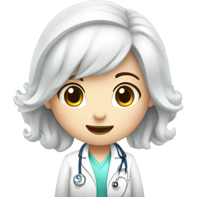  tooth cute doctor girl emoji