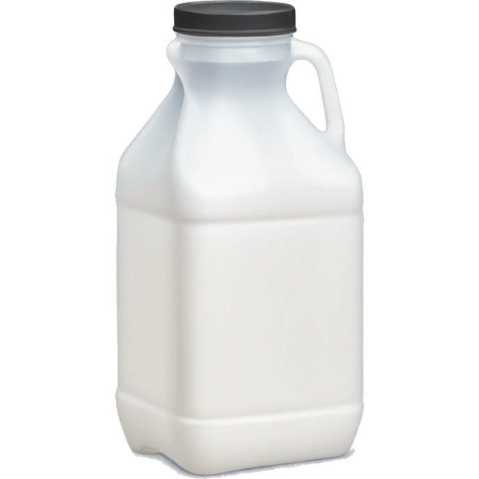 one-gallon plastic milk container emoji