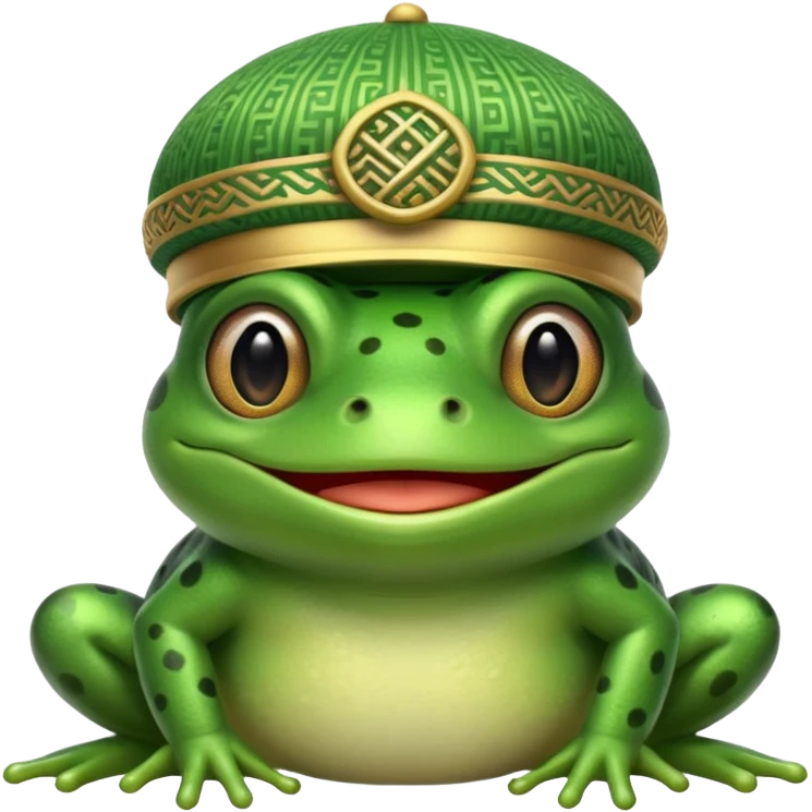 Muslim frog emoji