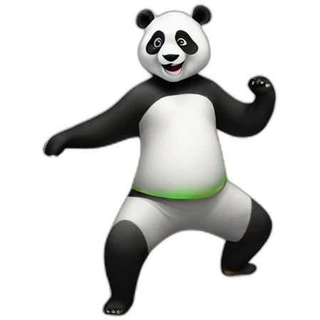 Panda dance emoji