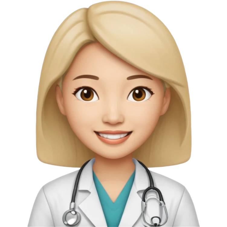 asian doctor female no stethoscope emoji
