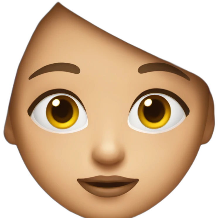 girl that looks relieve and hungry emoji