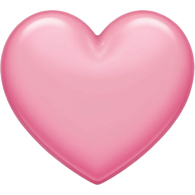 creamy classic heart emoji