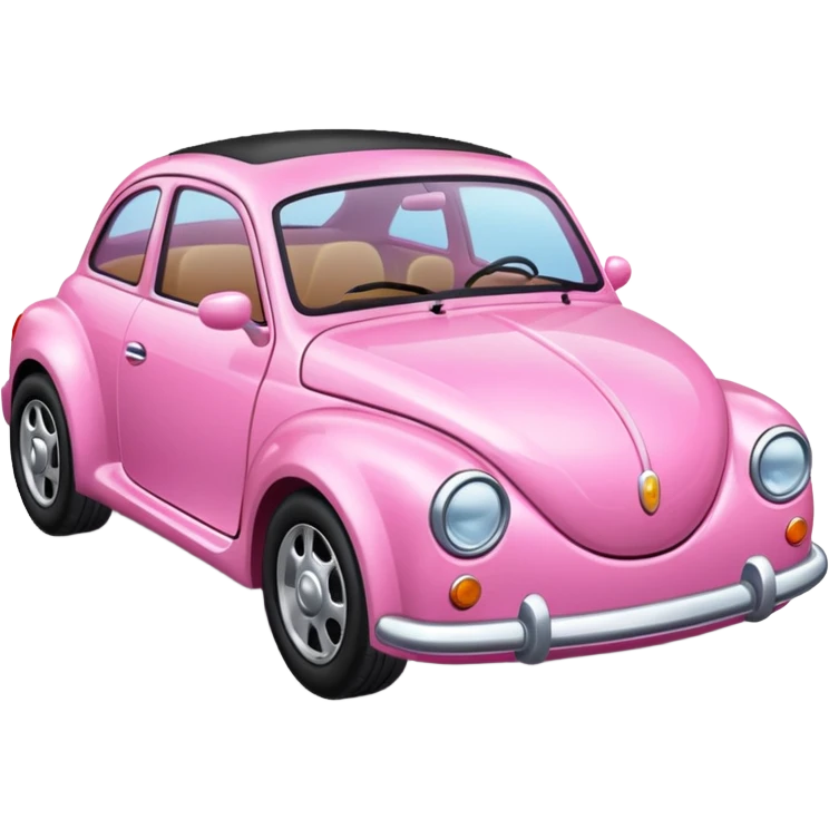 Araba pink düz emoji