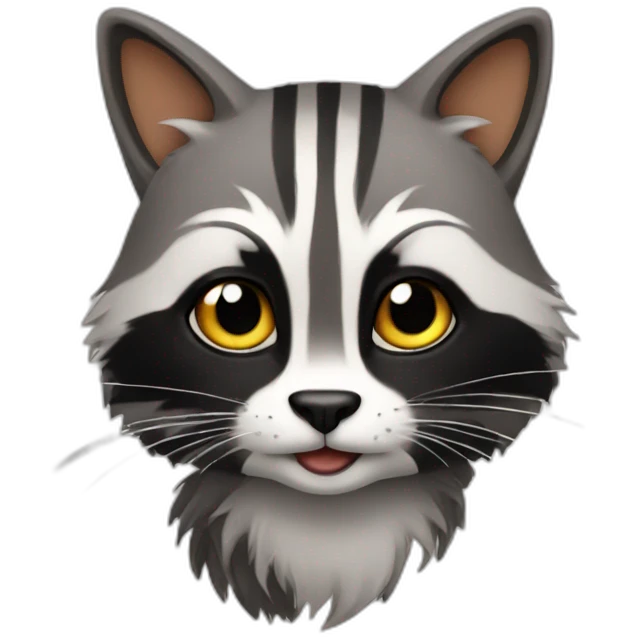 cat-racoon emoji