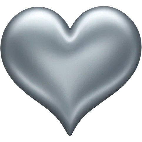 Sliver heart emoji