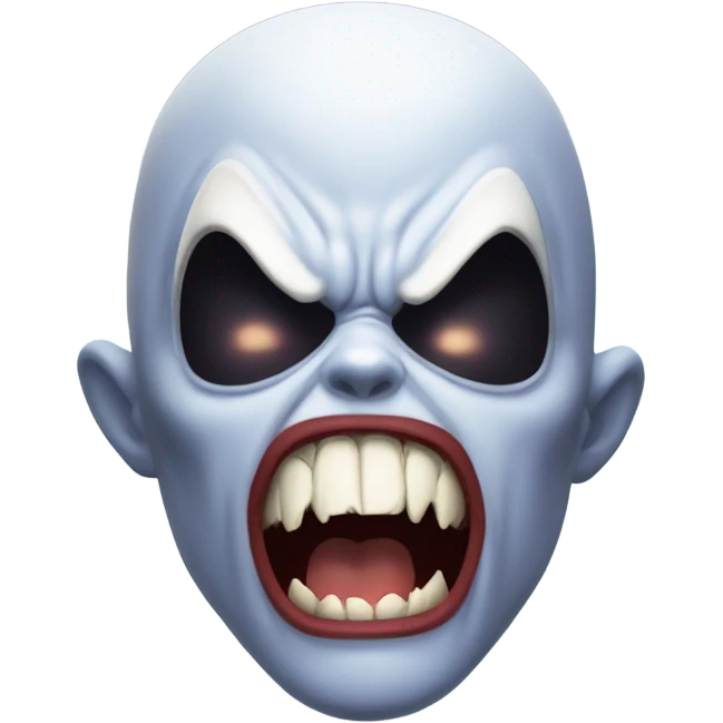 Spider-Man as ghost vampire angry emoji