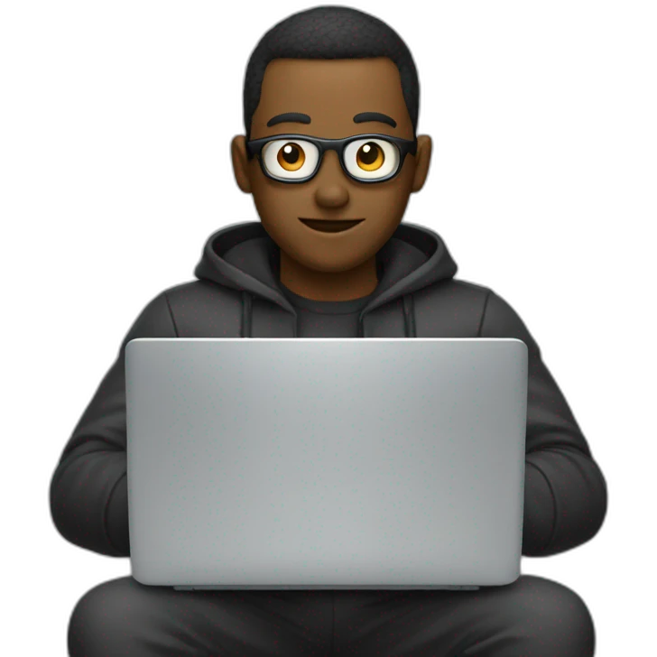 cyber guy with laptop emoji