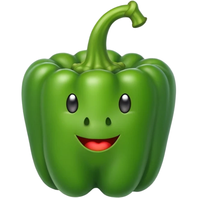 green Bell Pepper
 emoji