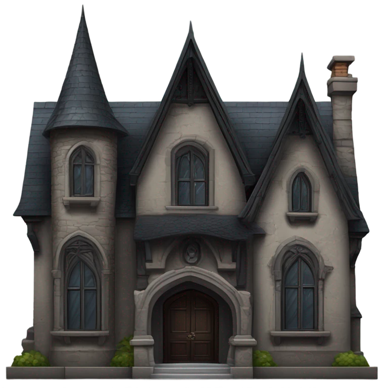 Goth house emoji