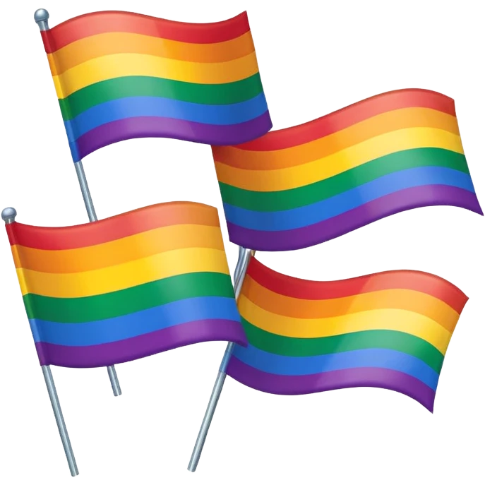 all the flags apart of the lgbtqai+ emoji