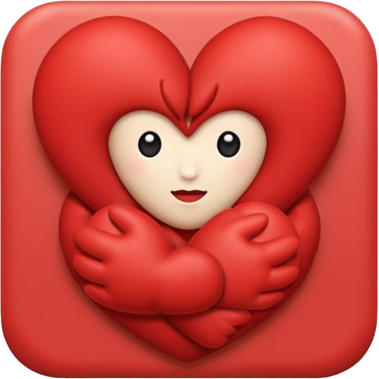 heart hug emoji