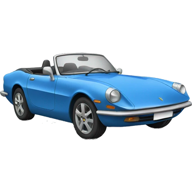 Coche azul  emoji