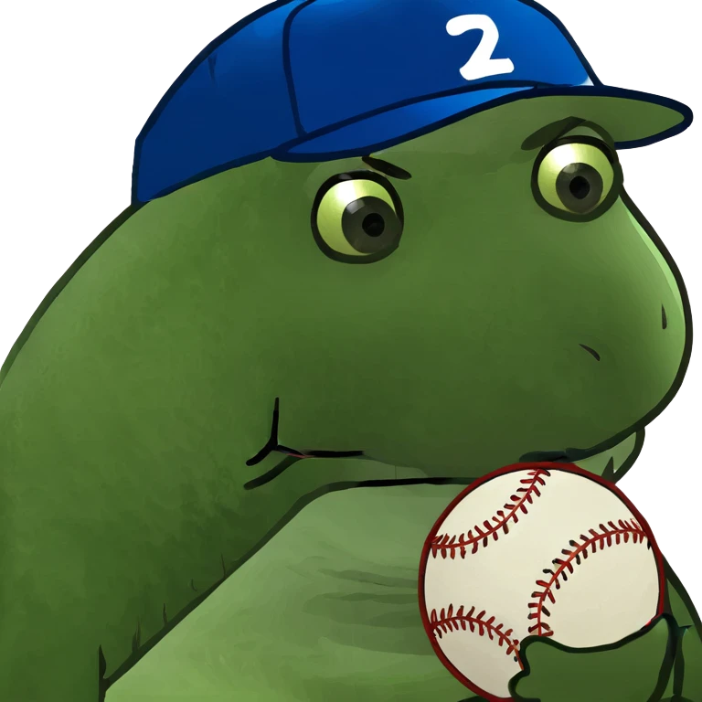 Turtle with baseball emoji