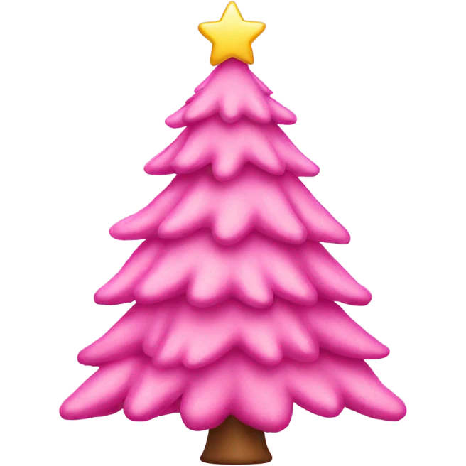 pink christmas tree emoji