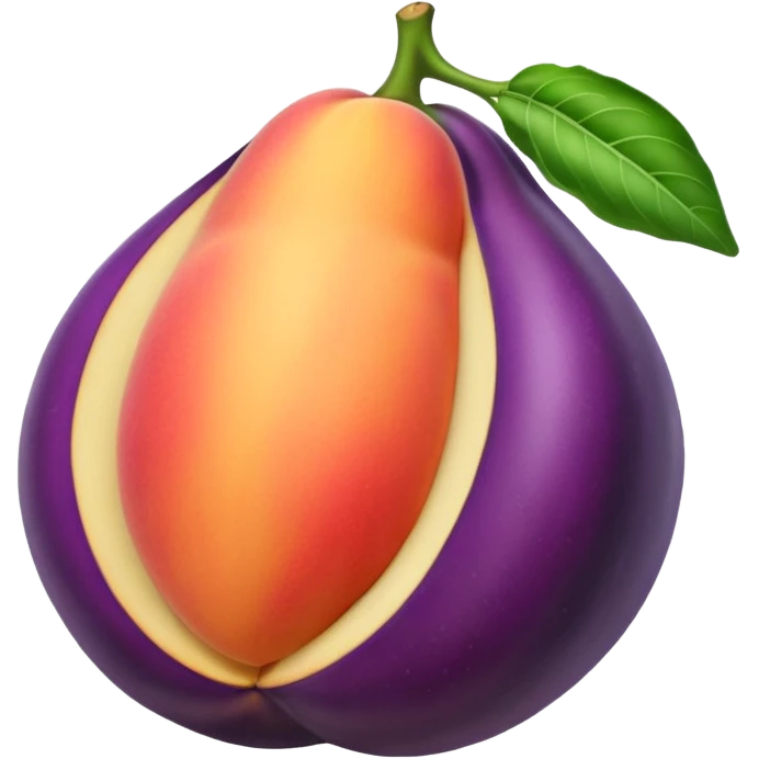 🍆sticking inside peach emoji