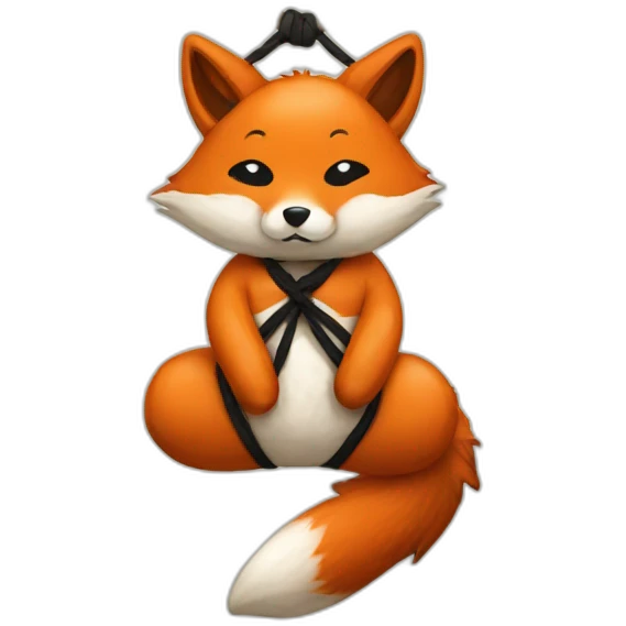 Fox shibari emoji