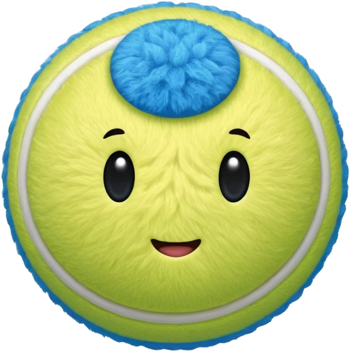 full blue tennis ball emoji