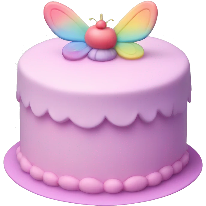 Fairy pastel cake emoji