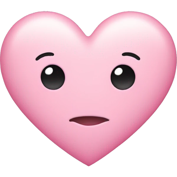 Pink pastel heart emoji