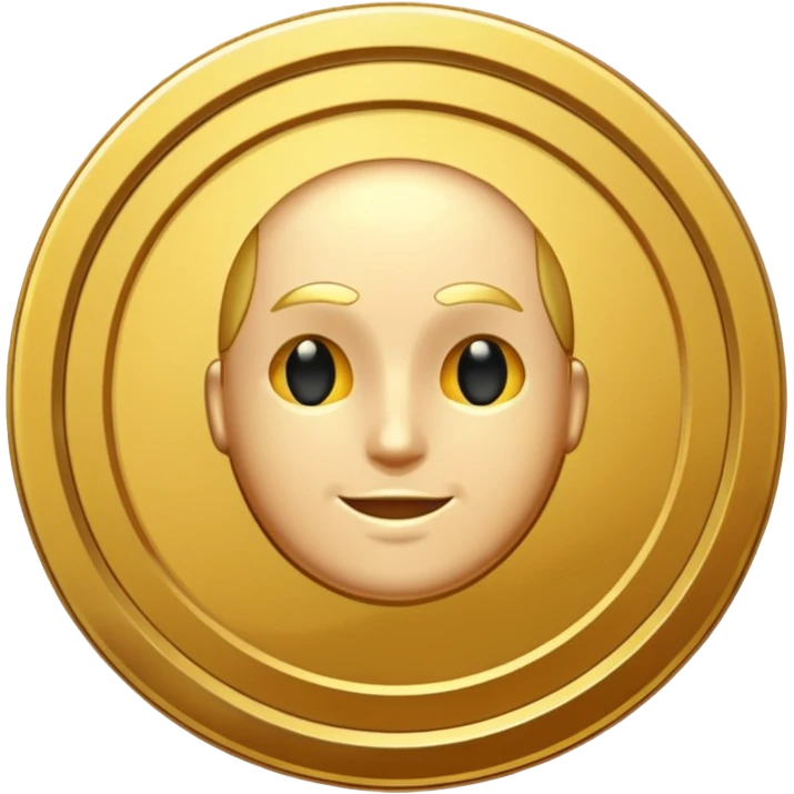 Single gold coin emoji