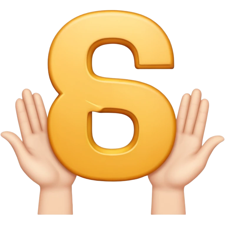 Make the letter S with emoji hands emoji