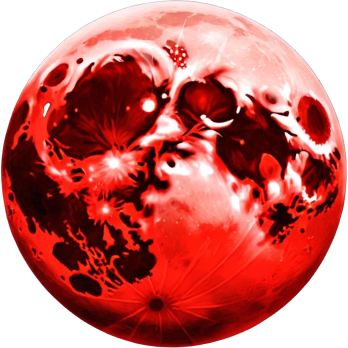 Blood moon emoji