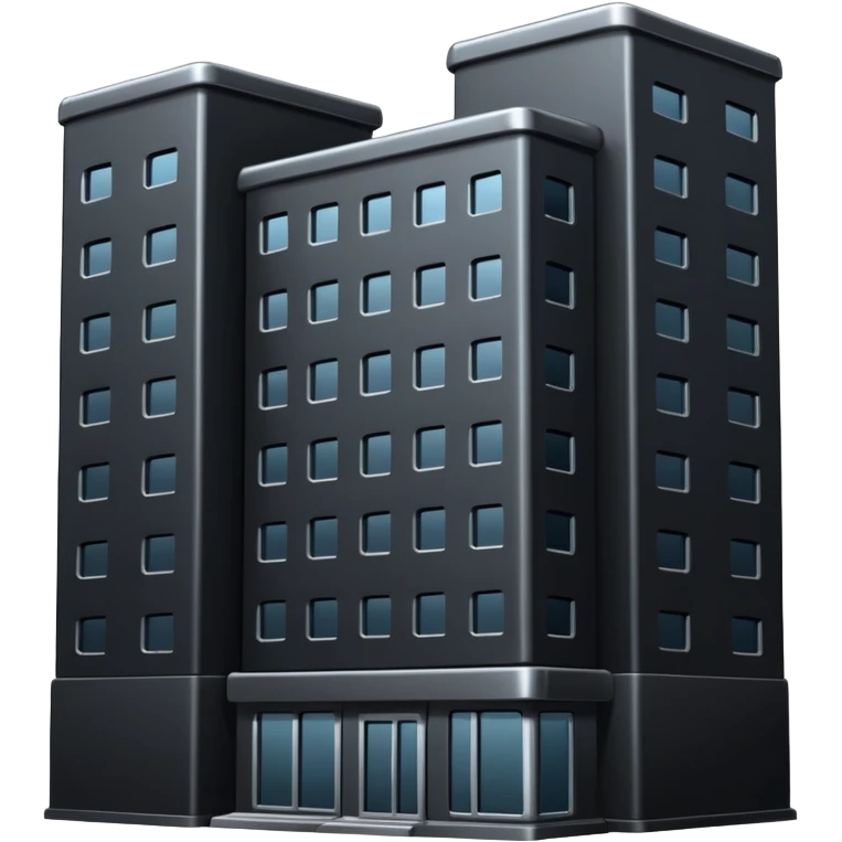 The dark building of the vodka building emoji