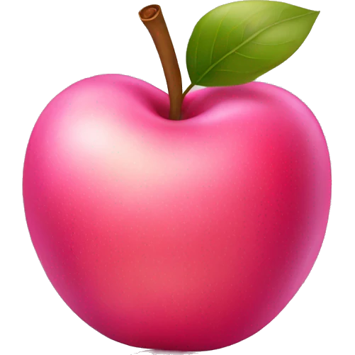 pink apple emoji