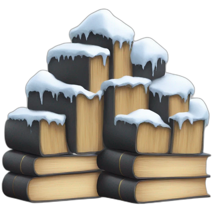 Books mountain snow price emoji