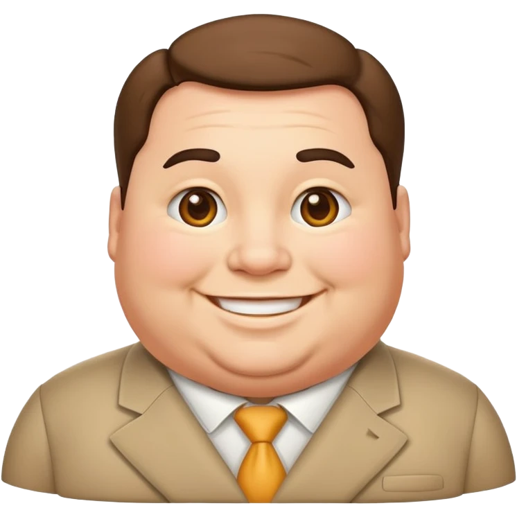 photorealistic fat official emoji