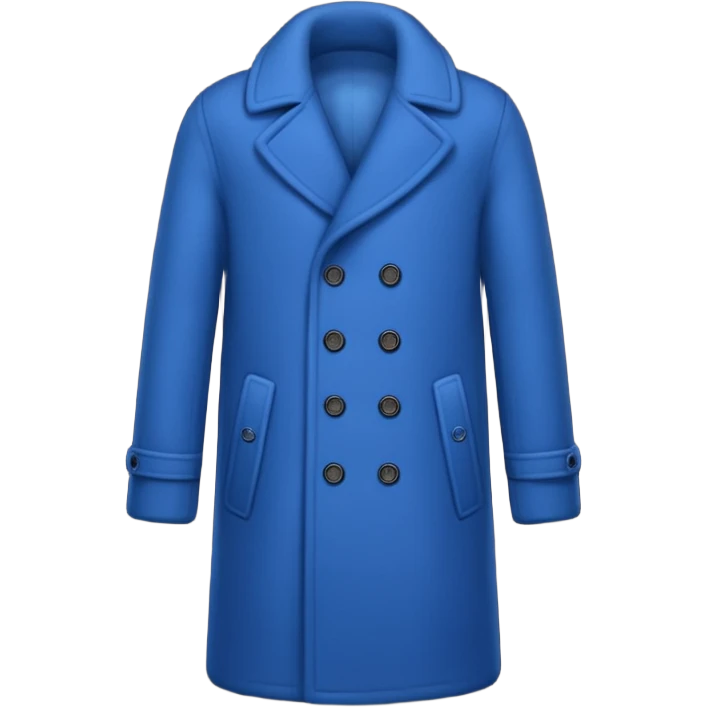 blue winter coat emoji