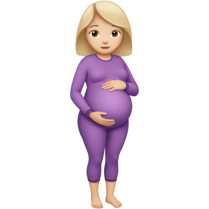 A girl pregnant full body, please. emoji