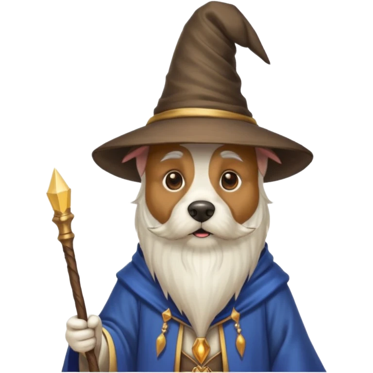 Dog wizard emoji
