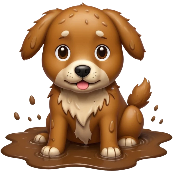 muddy dog emoji