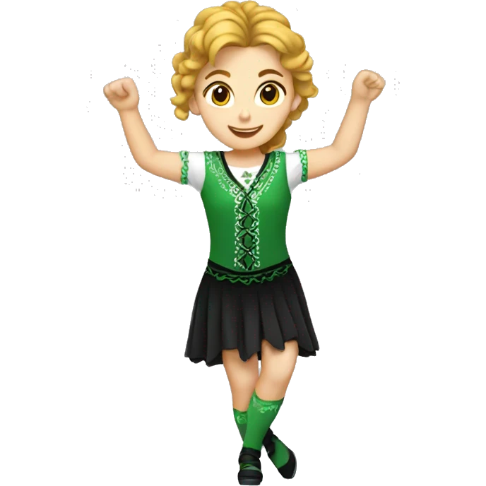 girl irish step dancing emoji