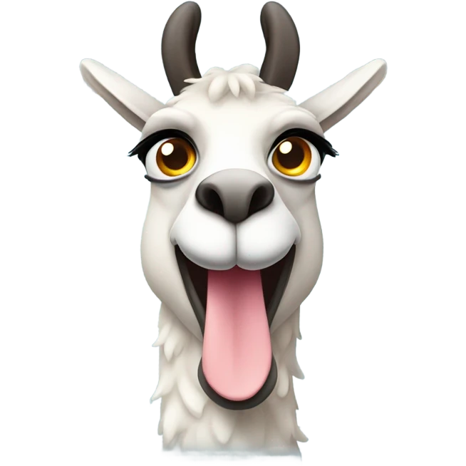 smiled lama emoji