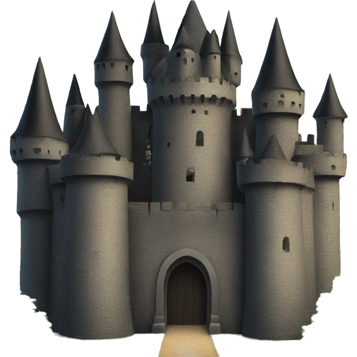black castle emoji