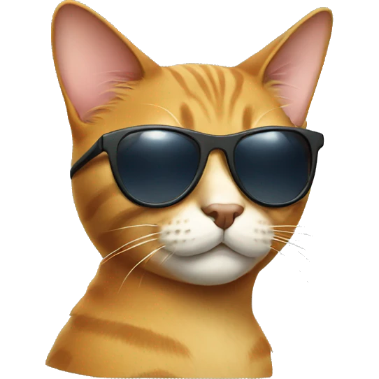 Cat with sunglasses emoji