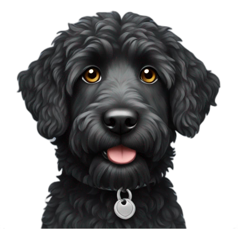 black aussie doodle emoji