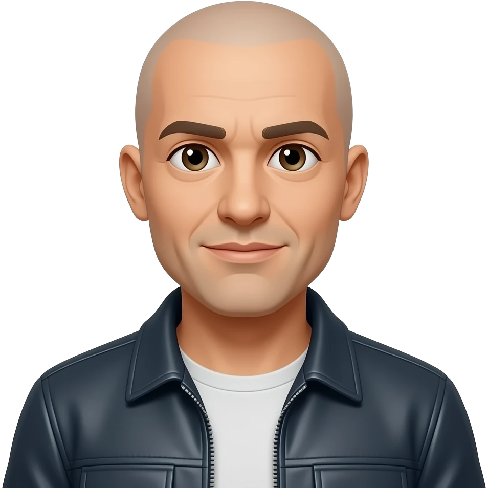 bald wear a jacket emoji