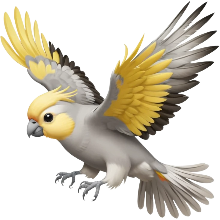 cockatiel flying  emoji