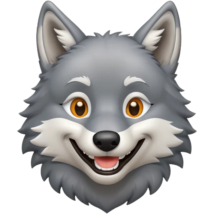 happy wolf emoji