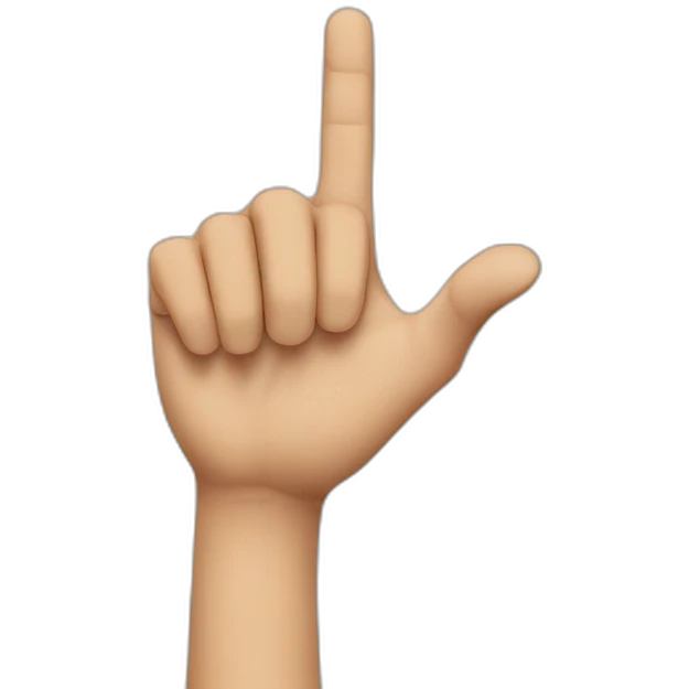 hand pointing emoji